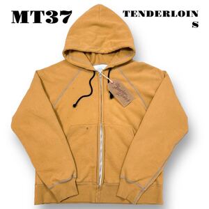 ★年末セール中！ TENDERLOIN テンダーロイン T- ZIP UP THERMAL PARKER ジップ アップ サーマル パーカー スウェット マスタード 黄色 S