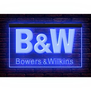 J212 // LED ネオンライトサイン B&W Bowers & Wilkins バウワースアンドウィルキンス■サイズ(約)：W300mm x H200mm