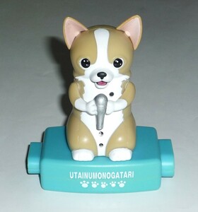 【希少品】歌犬物語　キュートなチワワ(モモ) / 台座　タカラ