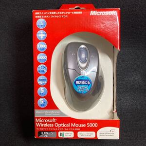 未使用 Microsoft マイクロソフト Wireless Optical Mouse 5000 ワイヤレス マウス