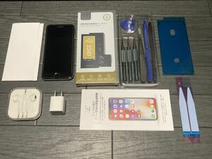 【即決】中古 iPhone 6s 64GB MKQN2J/A KDDI スペースグレイ バッテリー難＆新品 交換用バッテリー (2340mAh)工具等セット★送料無料★