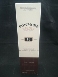 【空箱】BOWMORE ボウモア 18年 43％ 700ml43%（サントリー正規）