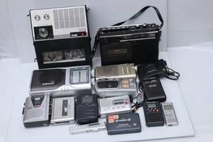 N3079 Y 【ポータブル機器/15台セット】WALKMAN/AIWA/Panasonic/ANDO/SONY/ WM-EX511/RQ-SX15/TCM-450..等 ラジオ カセットレコーダー