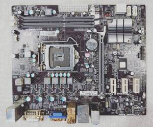 【中古パーツ】BIOS確認のみ、H61H2-M5 V:1.0 マザーボード ＩＯパネル LGA1155 ■MB2210