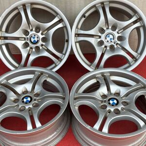 BMW E46 Mスポーツ純正 17インチ×7.5＋41/8.5J＋50 PCD120 5穴ホイールのみ4本セット。