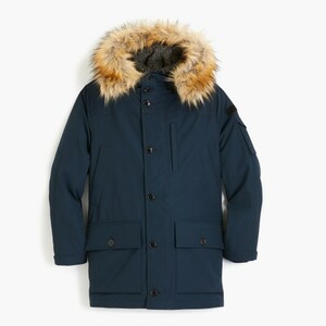 SALE！【新品】サイズ:XL J.CREW ジェイクルー Nordic down parka with eco-friendly Thinsulate ダウンジャケット NAVY