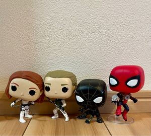 FUNKO POP スパイダーマン:No Way Home #913 スパイダーマン:No Way Home #911 Yelena Belova #607 MARVEL: Black Widow #604 4体セット