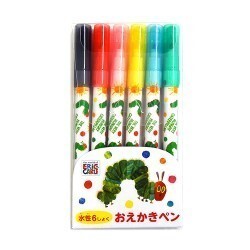 送料込 エリックカール おえかきペン 6色 12508 ERIC CARLE ペン E/C マジック マーカー 水性 文具 文房具 筆記具 筆記用具 グッズ