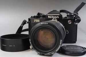 1円~【135】Nikon／ニコン　FE2　ブラック　210万番台　／LENDS　Zoom-NIKKOR　35-105mm　1:3.5-4.5