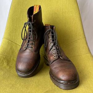 Dr.MARTENS ドクターマーチン 英国製 8ホールレースアップブーツ UK6 24.5 25.0相当 オイルドレザーシューズ