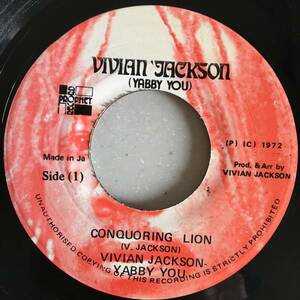 Vivian Jackson - Yabby You / Conquoring Lion　[Vivian Jackson (Yabby You), Prophet Record]