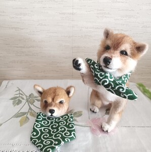 豆柴　 羊毛フェルト　 ハンドメイド　犬