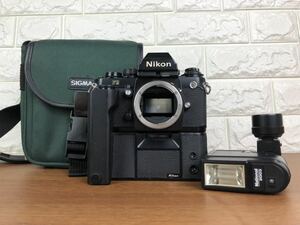 Nikon ニコン F3 フィルムカメラ 一眼レフ ボディ ストロボ MD-4 モータードライブ 