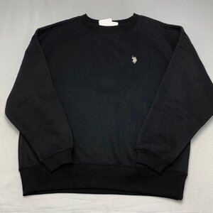 【送料無料】【新品】US.POLO ASSN レディース裏起毛トレーナー（ゆったりタイプ）　　L　　ブラック★43303