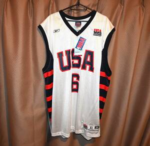 タグ付未使用品 TRACY McGRADY (トレイシー・マグレディ) Reebok TEAM USA ジャージ ユニフォーム XL 【DREAM TEAM,ドリームチーム】