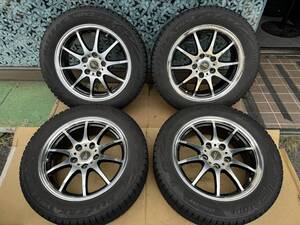 A-TECH シュナイダー 16インチ 6.5J +39 114.3 5穴/BS ブリザック VRX2 205/55R16 2021年製 4本セット #465-2