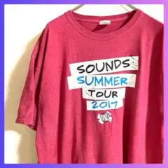 音楽　夏　2017 SOUNDS SUMMER TOUR Tシャツ　レッド