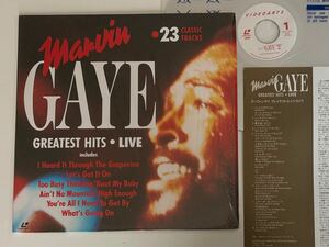 【シュリンク付良好品】マーヴィン・ゲイ Marvin Gaye GREATEST HITS LIVE 日本版LD VALJ3187 78年ライヴ,Let