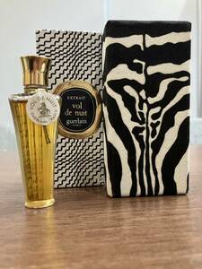 M【5ｄ73】GUERLAIN ゲラン Vol de nuit　EXTRAIT パリ 香水 ミニボトル ゼブラ柄 箱付き 中古 残量多め ほぼ未使用 匂い フレグランス