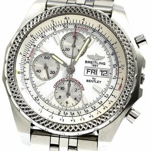 ジャンク ブライトリング BREITLING A13363 ベントレー GT レーシング クロノグラフ デイデイト 自動巻き メンズ _742155【ev20】