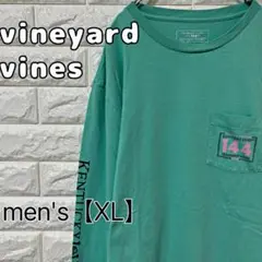 【vineyard vines】長袖Tシャツ　ロンT【メンズM】グリーン　D61