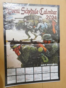 【美品】WWⅡドイツ軍　2024年カレンダー　ヒトラー　第三帝国