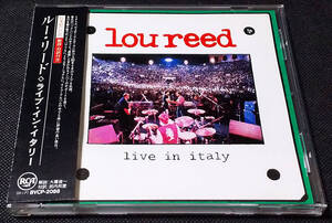 Lou Reed - [帯付] ライブ・イン・イタリー / Live In Italy 国内盤 CD RCA - BVCP-2088 ルー・リード 1992年 DAVID BOWIE