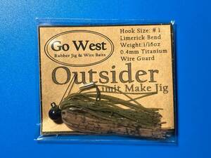 GoWest 【Outsider】No.22 スモラバ (1/16oz ・0.4mm チタンガード) Color:Watermelon black flake・Natural Smoke