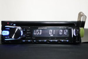 ◇管理 1750713◇【U393】◇整備済 KENWOOD　ケンウッド CDデッキ　USB/AUX　MP3/WMA/WAV対応◇