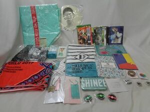 【同梱可】中古品 韓流 SHINee Tシャツ タオル 会場別 タッセル付きプレート ポストカード ポーチ 等 グッズセット