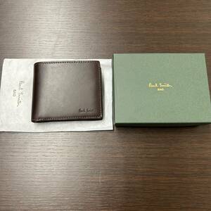 #4742【財布】Paul Smith ポール・スミス レザー 二つ折り財布 未使用品