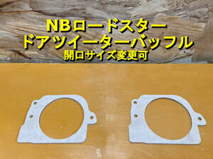 【簡易仕様】 ツイーターバッフル NBロードスター用 2枚セット MDF mazda マツダ [SBNBT]