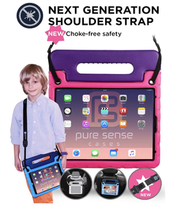 4.5千円 iPad Pro 保護ケース おしゃれに肩かけ！iPad Pro 11 ケース 斜めがけ可 ショルダーストラップ付 軽量 ピンク 子供