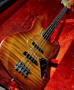 【1円スタート】【超希少モデル】【弦交換、セットアップ済】FenderJapan FOTOFLAME JAZZBASS【フェンジャパ限定、極少数生産品】