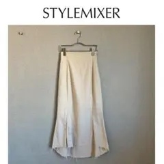 〈 STYLEMIXER 〉linen mermaid cutoff skirt