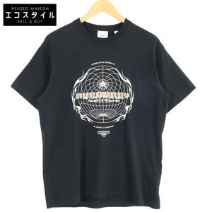 【1円】 BURBERRY バーバリー 8048289 ロゴグラフィックプリント 半袖Tシャツ トップス XS ブラック