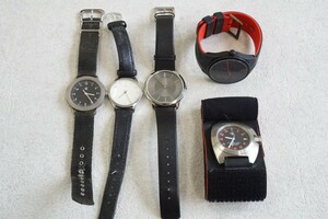 F991 Calvin Klein/カルバン・クライン/cK メンズ 腕時計 5点セット ブランド アクセサリー クォーツ 大量 まとめて おまとめ 不動品