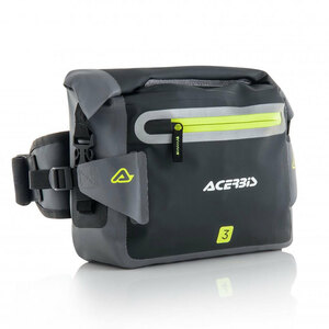 [Acerbis] ノーウォーター防水ウエストバッグ 3L (ブラック/グレー) No Water 3l Waistpack Black Grey