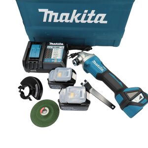 Makita マキタ 充電式 ディスクグラインダー 100mm 6.0Ah 18v ブルー GA412DRGX 研磨 切断 電動 工具 A2405658