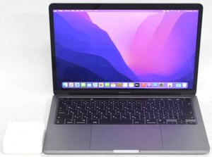 1円～最短発送 人気！MacBook Pro (13インチ, M1, 2020) MYD82J/A 8コア CPU/8コア GPU メモリ:8GB SSD:256GB スペースグレイ 277W