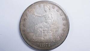 1874年 アメリカ合衆国 貿易銀 女神座像 USA trade Dollar Silver.900 トレードダラー アメリカ コインコレクション品