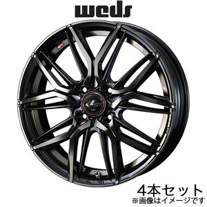 レオニスLM ソリオ MA15S 14インチ アルミホイール 4本 パールブラック ミラーカット/チタントップ 0040768 WEDS LEONIS LM