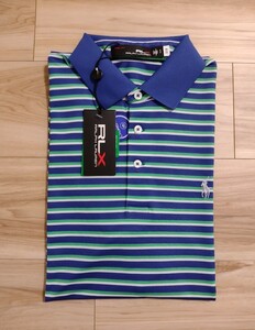 【新品タグ付】RLX PRO FIT ゴルフ ポロシャツ Mサイズ相当 POLO RALPH LAUREN ポロ ラルフローレン コバルトブルー