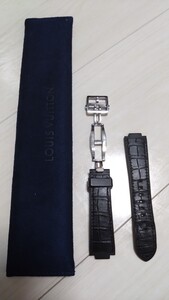 VUITTON タンブール用 18mm Dバックル レザー ラバー ベルト