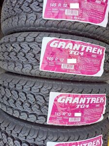 2024年製　ダンロップ GRANTREK TG4 145R12 6PR ４本送料込15800円　　