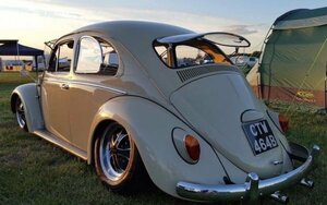 空冷 vw リア サファリ ウィンドウ　ビートル、T-1、1958-64