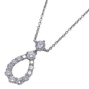 ハリー・ウィンストン HARRY WINSTON ネックレス レディース ブランド PT950 ダイヤモンド ループ ミディアム プラチナ 磨き済み