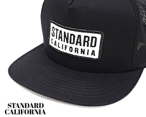 新品【STANDARD CALIFORNIA SD BOX LOGO PATCH MESH CAP BLACK スタンダードカリフォルニア ボックスロゴ パッチ メッシュキャップ 黒】