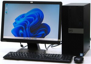 DELL Optiplex 7070-9700MT■ 19インチワイド 液晶セット■ i7-9700/GeForce GTX 745/デュアル/第9世代/最新OS搭載/Windows11 デスクトップ