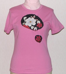 コットン＆シルク tl24 日本製 半袖Tシャツ L ピンク 送料無料